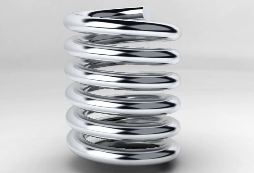 Spiralfeder Oberfläche