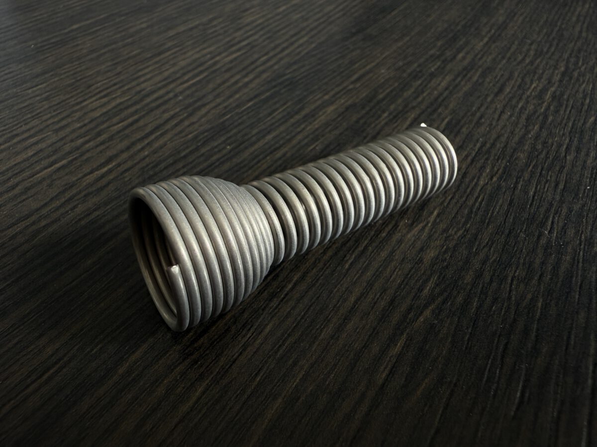 Knickschutzfeder aus Edelstahl